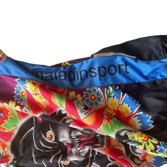 Paladin Sport Hype Drip Panther Cycling Jersey Women Size XL Bold Print Sporty - Picture 4 of 11